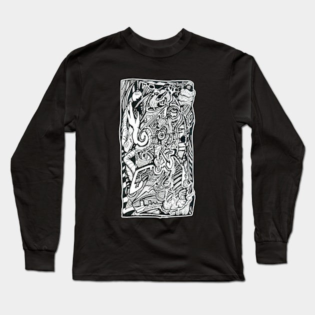 Anxiety Attack by Brian Benson Long Sleeve T-Shirt by Backbrain